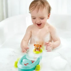 Hape Jouet de bain Teddy et son bateau