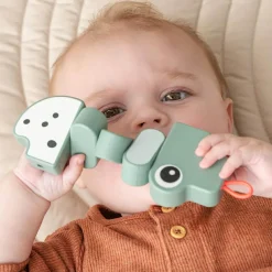 Done by Deer Jouet d'éveil bois Croco Vert