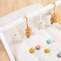 Childhome Jouets pour arche d'activités Teddy beige et écru (4 pièces)