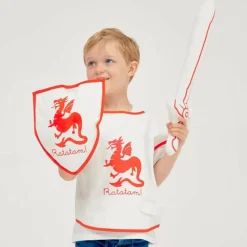 Outlet Kit chevalier Blanc et Rouge (3-8 ans) Enfant Déguisement Enfant