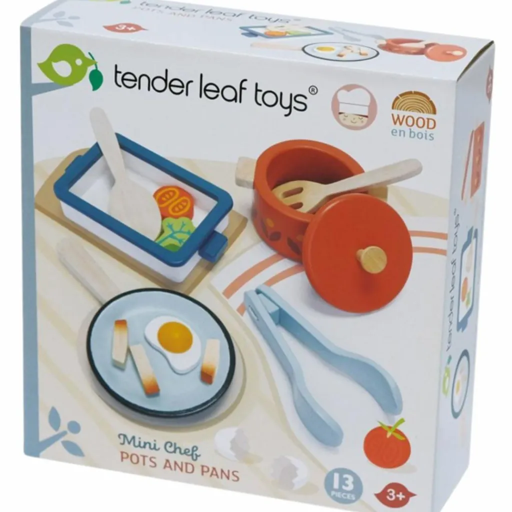 Tender Leaf Kit de casserole et poêle en bois