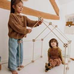 Sarbakane Kit de construction cabane d'intérieur 1001 Cabanes - Pack Libellule 43 pièces