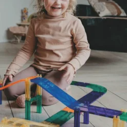 Kit de construction magnétiques circuit de couleur vive (65 pièces) Jeu De Construction