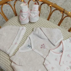 Kit de naissance Floral 6 pièces (naissance) Layette Bébé