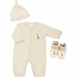 Trois Kilos Sept Kit de naissance Sophie écru 3 pièces (1 mois)
