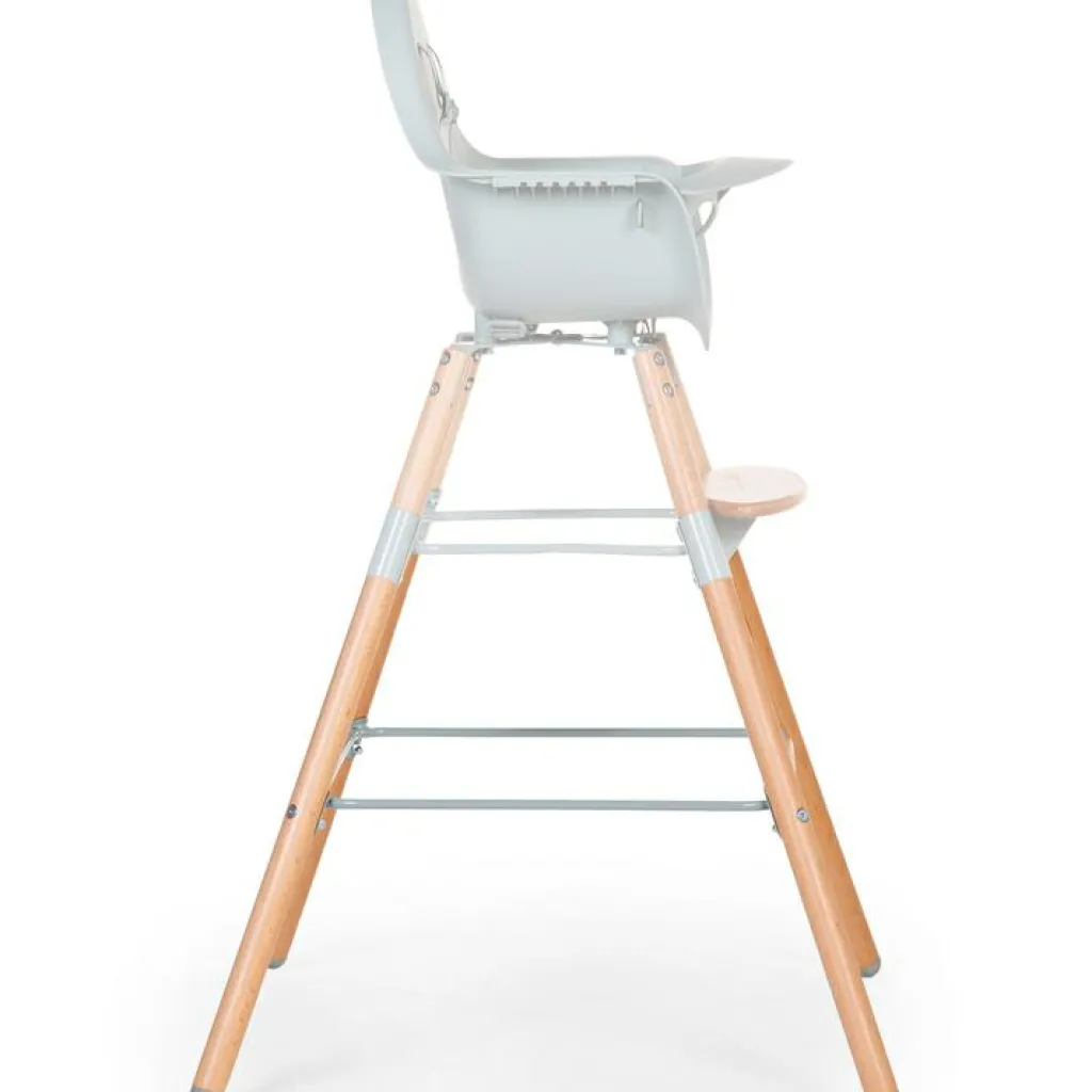 Childhome Kit de pieds longs pour chaise haute Evolu extra + repose-pieds en bois naturel menthe