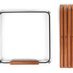 Kit de pieds longs pour chaise haute Evolu extra + repose-pieds en bois naturel noir Accessoires Chaise Haute