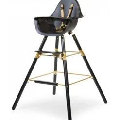 Childhome Kit de pieds longs pour chaise haute Evolu + repose-pieds en bois naturel gris