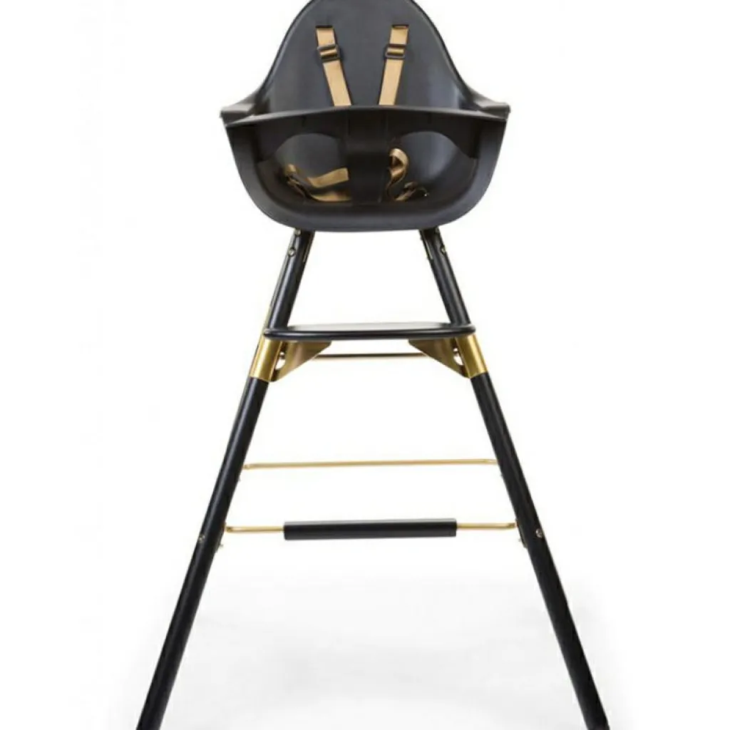 Childhome Kit de pieds longs pour chaise haute Evolu + repose-pieds en bois naturel gris