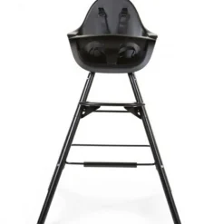 Childhome Kit de pieds longs pour chaise haute Evolu + repose-pieds en bois naturel noir et or