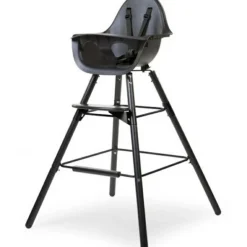 Childhome Kit de pieds longs pour chaise haute Evolu + repose-pieds en bois naturel noir et or