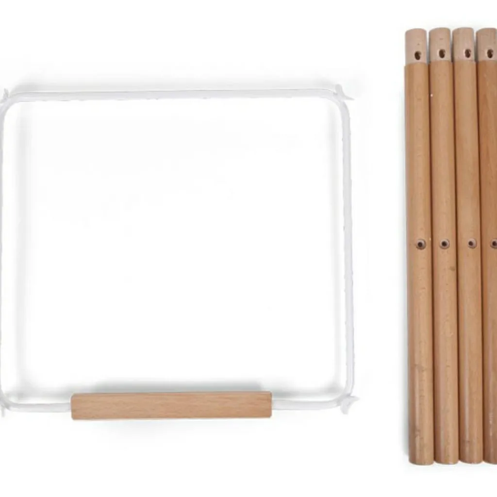 Childhome Kit de pieds longs pour chaise haute Evolu + repose-pieds en bois naturel blanc