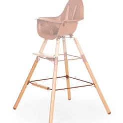 Childhome Kit de pieds longs pour chaise haute Evolu extra + repose-pieds en bois naturel terracotta