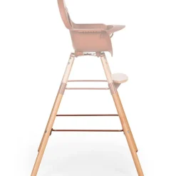 Childhome Kit de pieds longs pour chaise haute Evolu extra + repose-pieds en bois naturel terracotta