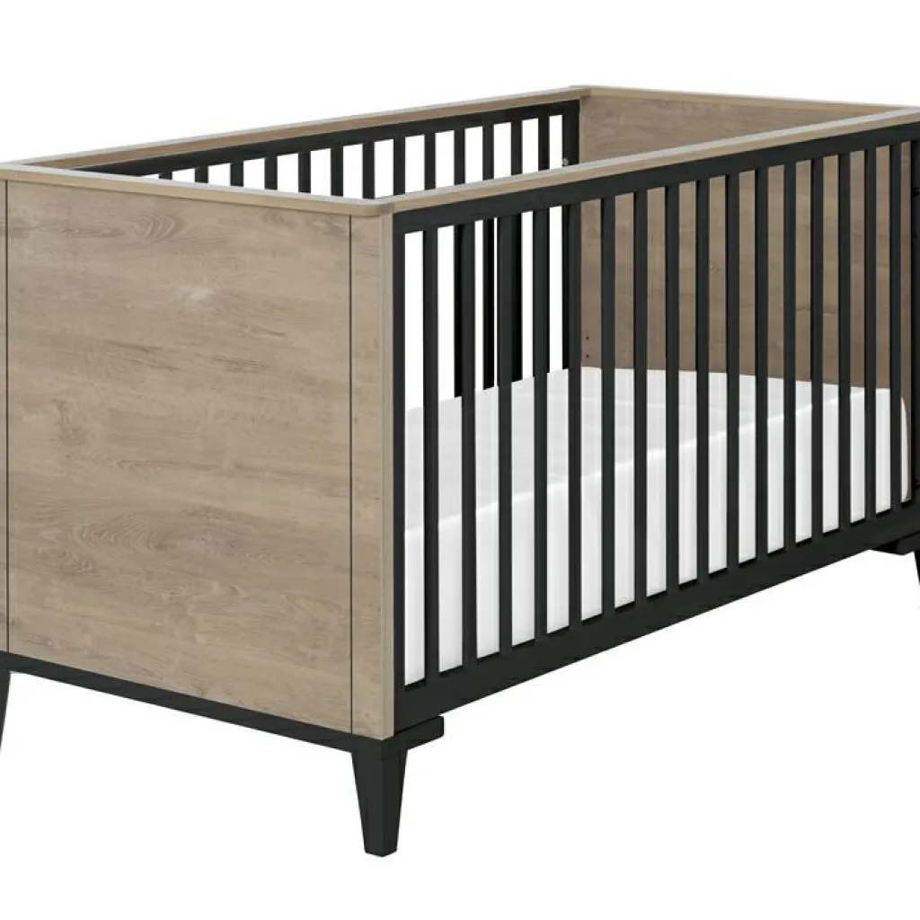 Hot Kit de transformation 2 pans 140 cm en chêne blond noir Marcel Accessoires Lit Bébé