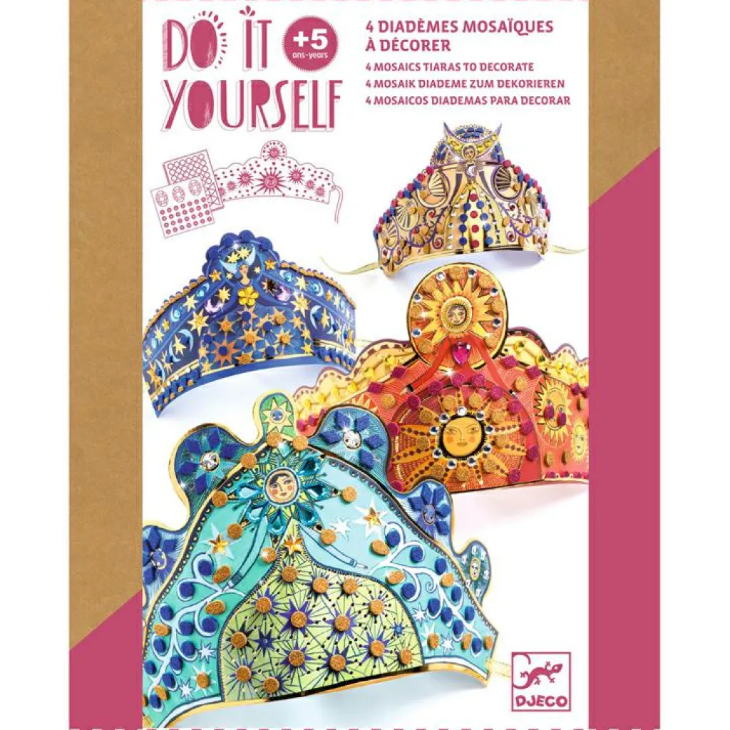 Discount Kit DIY 4 diadèmes mosaïques à décorer Enchanteresses Activités Manuelles