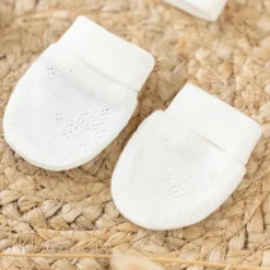 kit naissance bonnet chaussettes mouffles en coton bio Layette Bébé