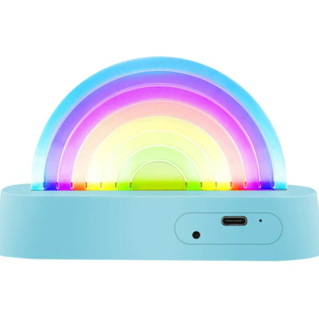 Lampe dansante Rainbow Bleu Veilleuse Décorative