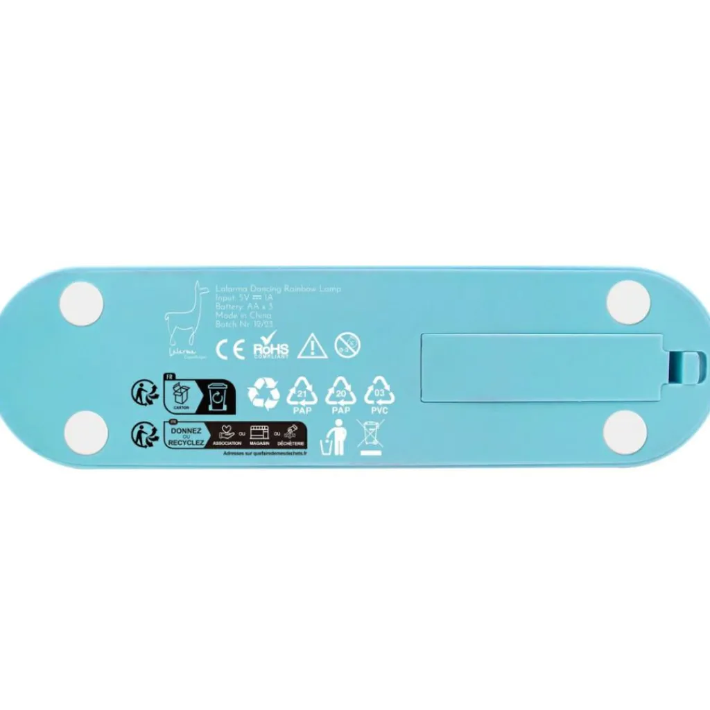 Lampe dansante Rainbow Bleu Veilleuse Décorative