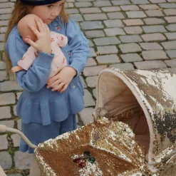 Hot Landau pour poupée doré Cherry Poussette Pour Poupée