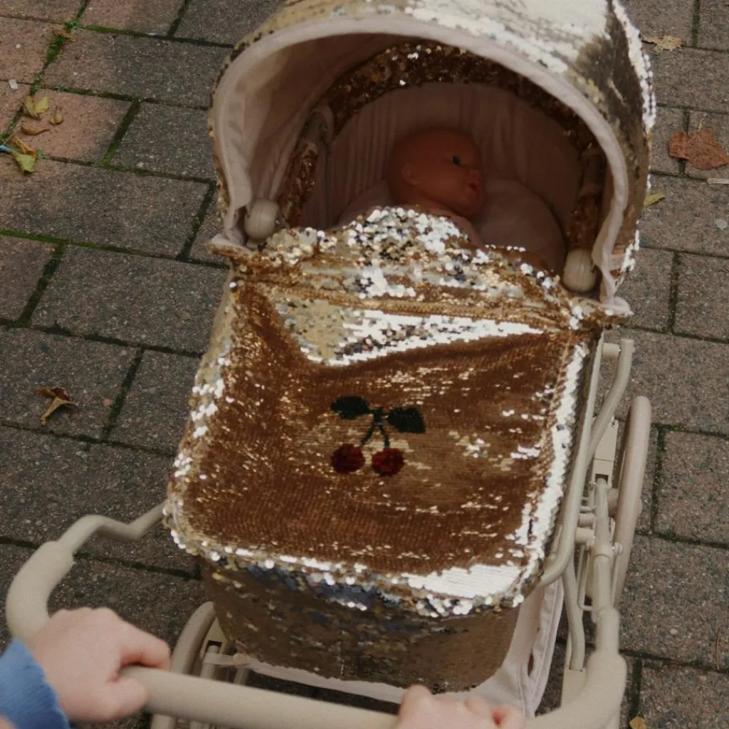 Hot Landau pour poupée doré Cherry Poussette Pour Poupée