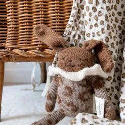 Hot Lange Bianca Mini Léopard Greige (70 x 70 cm) Lange