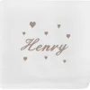 Clearance Lange coeur taupe personnalisable (70 x 70 cm) Lange