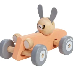 Plan Toys Lapin bolide de course pastel