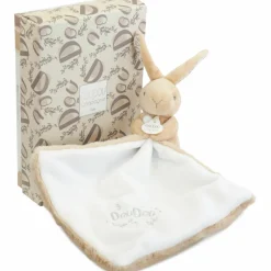 Doudou et Compagnie Lapin Doudou beige (10 cm)