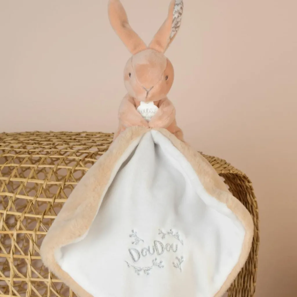 Doudou et Compagnie Lapin Doudou beige (10 cm)