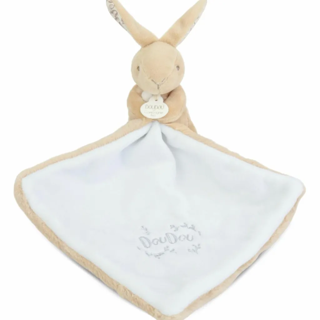 Doudou et Compagnie Lapin Doudou beige (10 cm)