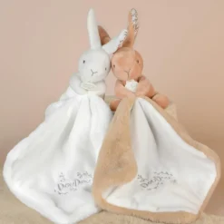 Doudou et Compagnie Lapin Doudou beige (10 cm)