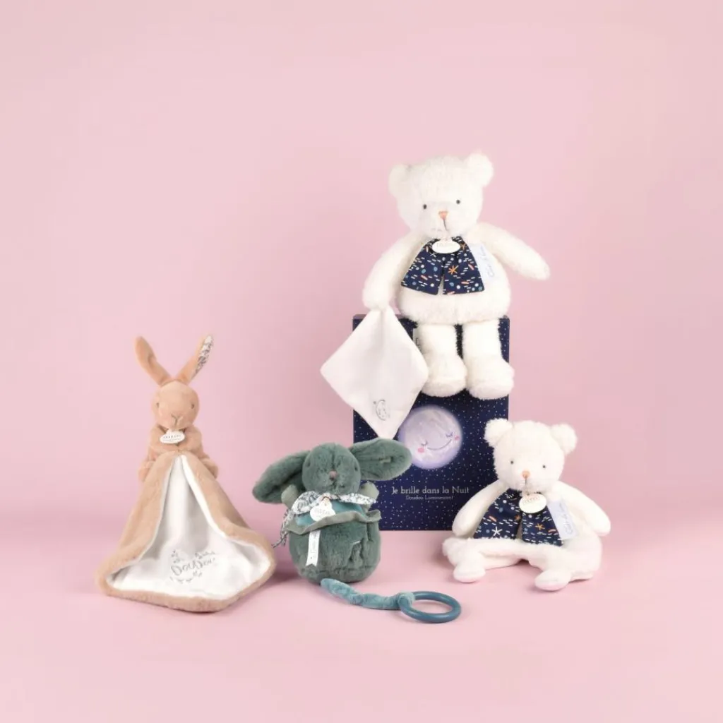 Doudou et Compagnie Lapin Doudou beige (10 cm)