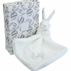 Doudou et Compagnie Lapin Doudou blanc (10 cm)