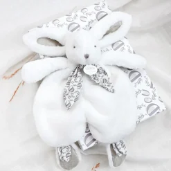 Hot Lapin Doudou blanc (29 cm) Peluche Moyenne (20-59 Cm)