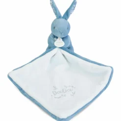 Lapin Doudou bleu (10 cm) Doudou Plat