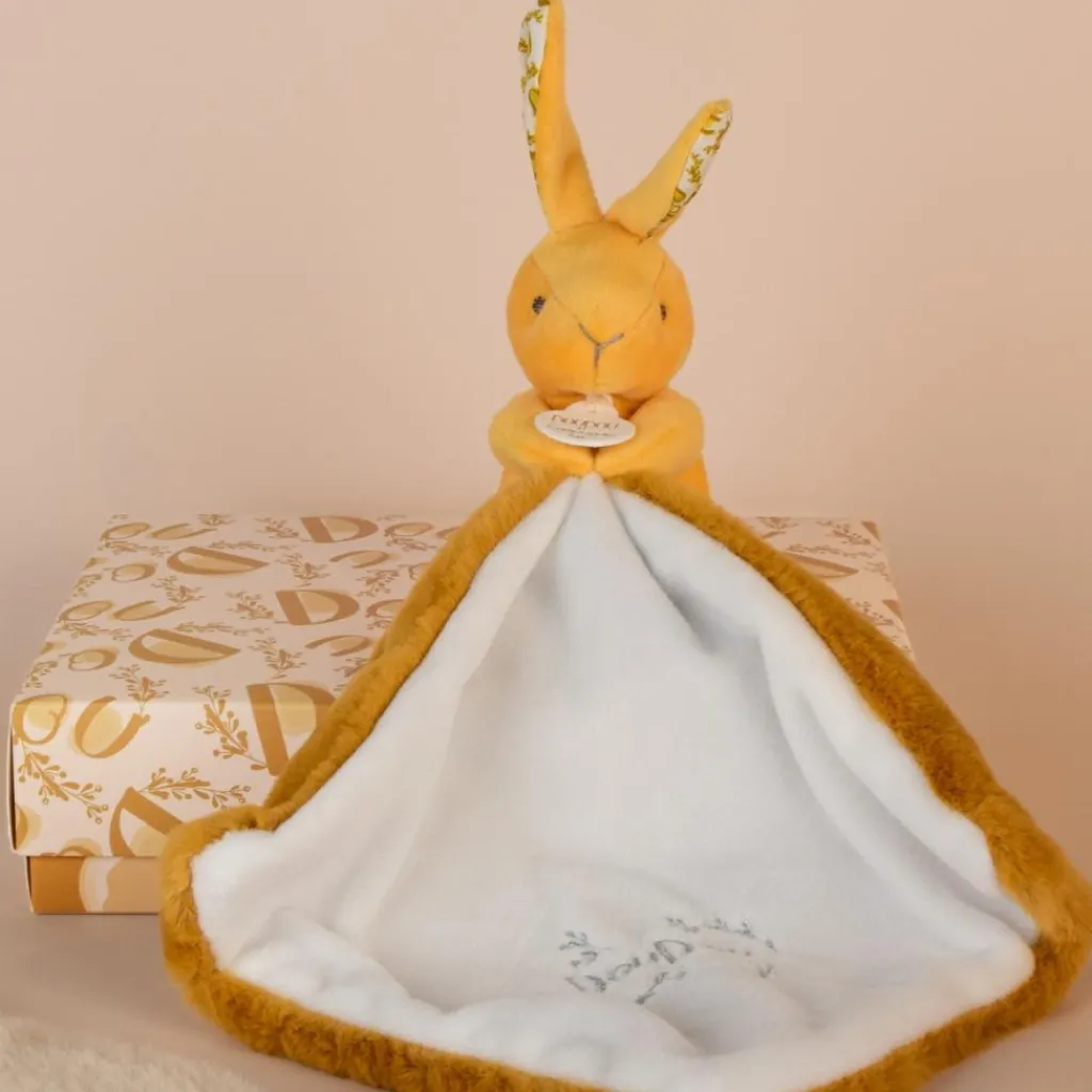 Online Lapin Doudou ocre (10 cm) Doudou Plat