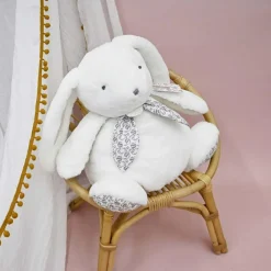Doudou et Compagnie Lapin Doudou Pantin Blanc (42 cm)
