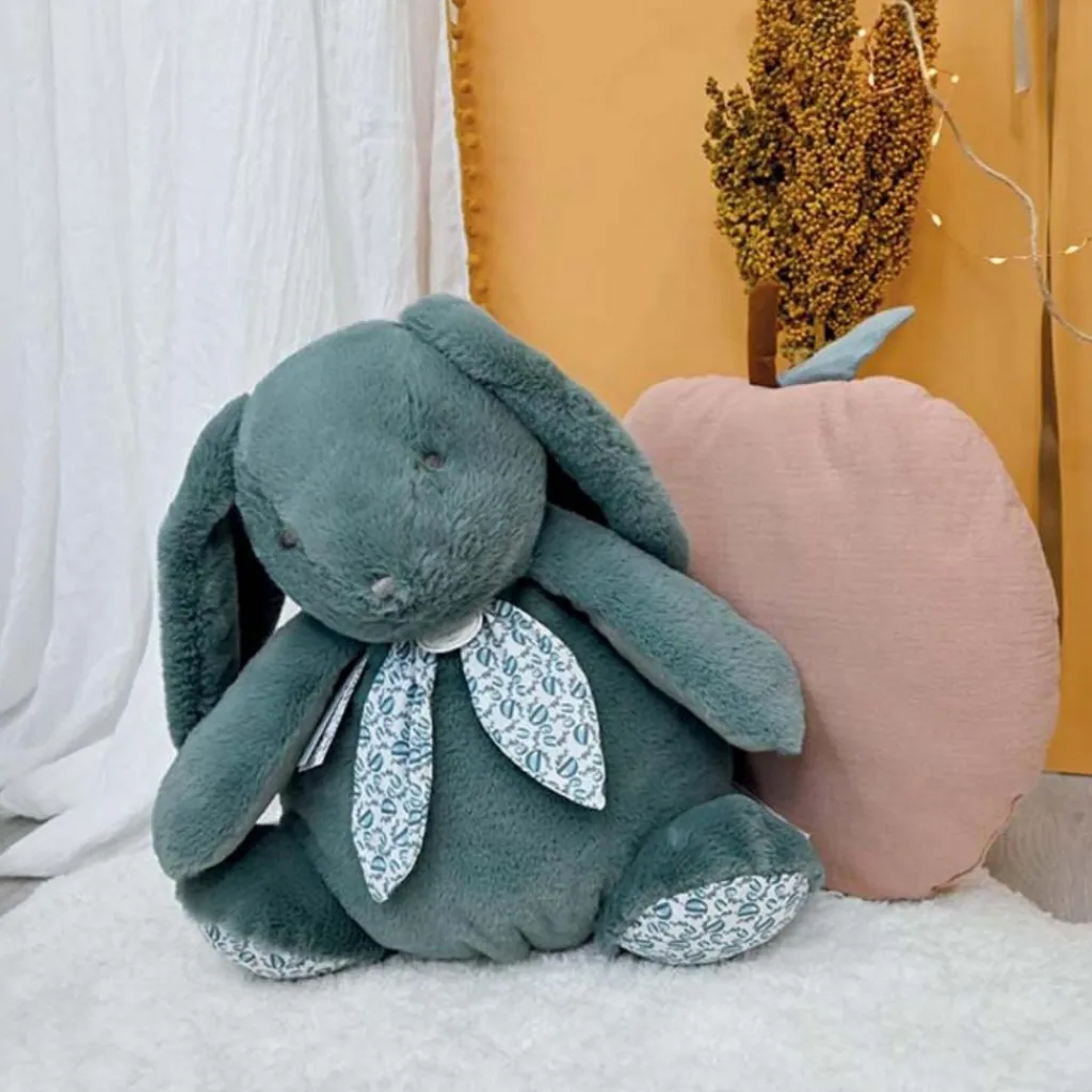 Outlet Lapin Doudou Pantin Vert Sauge (42 cm) Peluche Moyenne (20-59 Cm)