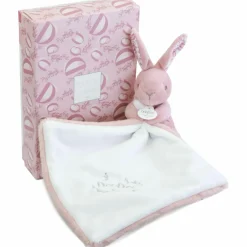 Hot Lapin Doudou rose (10 cm) Doudou Plat