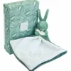 New Lapin Doudou vert sauge (10 cm) Doudou Plat