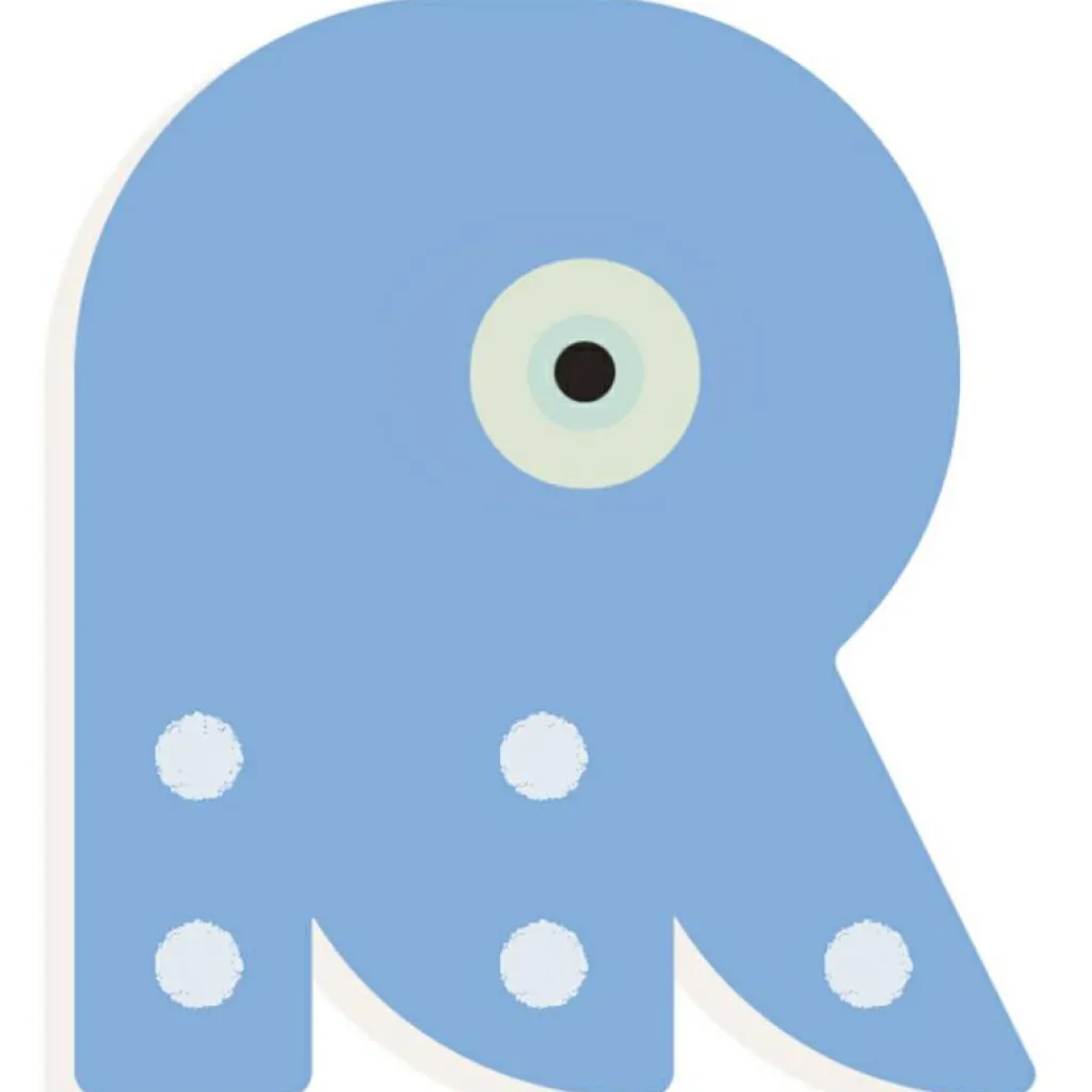 Clearance Lettre décorative pieuvre R (coloris aléatoire) Lettres Décoratives