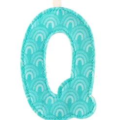 Sale Lettre en tissu à suspendre Q (9,5 cm) Lettres Décoratives