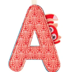 Online Lettre en tissu à suspendre réversible A Alice (9,5 cm) Lettres Décoratives