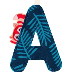 Online Lettre en tissu à suspendre réversible A Alice (9,5 cm) Lettres Décoratives