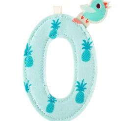 Clearance Lettre en tissu à suspendre réversible O (9,5 cm) Lettres Décoratives