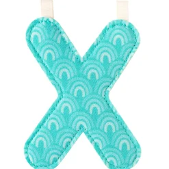 Lilliputiens Lettre en tissu à suspendre réversible X (9,5 cm)