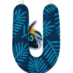 Outlet Lettre en tissu à suspendre réversible U (9,5 cm) Lettres Décoratives