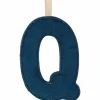 New Lettre phosphorescente en tissu à suspendre Q Lettres Décoratives