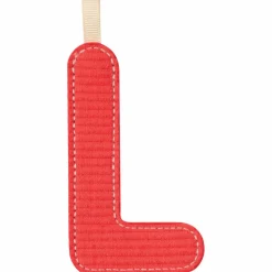 Sale Lettre phosphorescente en tissu à suspendre L Rouge Lettres Décoratives